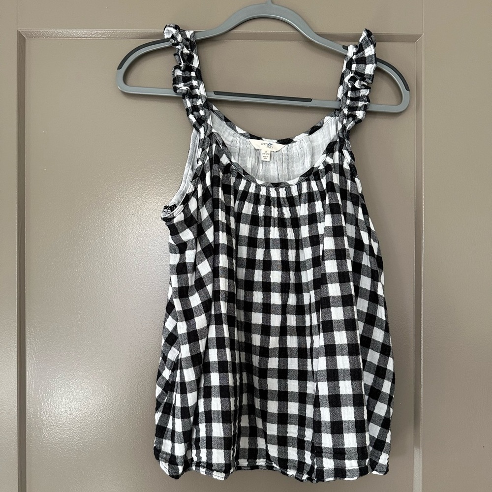Gingham tank top